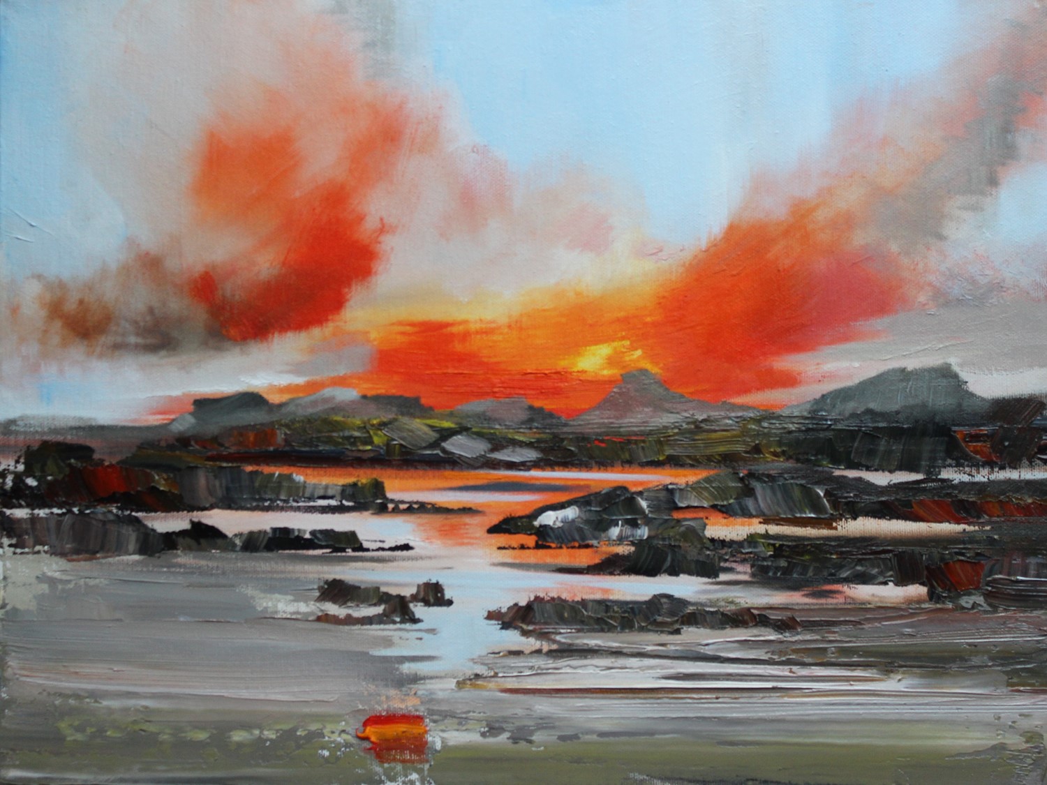 'Sunset Clouds over the Isles' by artist Rosanne Barr